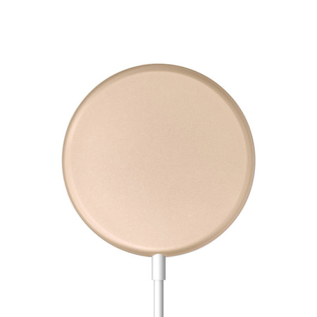 Crong MagSpot Wireless Charger – Aluminiowa ładowarka indukcyjna MagSafe 15W (Gold) (CRG-MS15W-GLD)