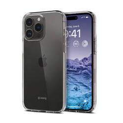 Crong Crystal Slim Cover - Etui iPhone 15 Pro (przezroczysty) (CRG-CRSLIM-IP1561P-TRS)