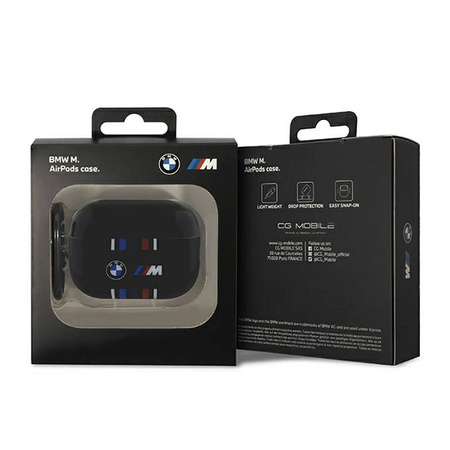BMW Multiple Colored Lines - Etui AirPods Pro 2 (Czarny) (BMAP222SWTK)