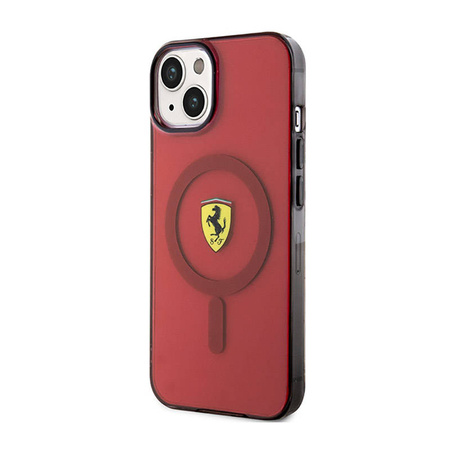 Ferrari Translucent MagSafe - Etui iPhone 14 (Czerwony) (FEHMP14SURKR)