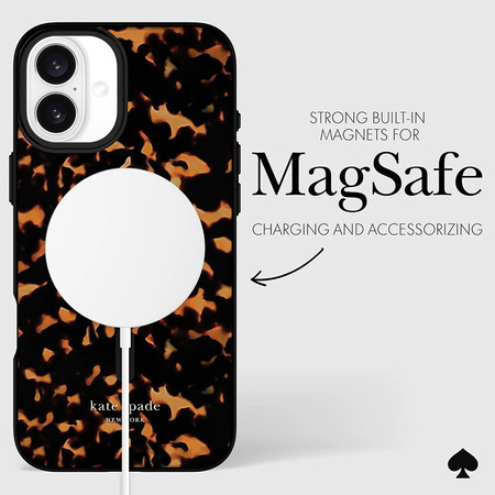 Kate Spade New York Protective MagSafe - Etui iPhone 16 Plus (Tortoise) (KS054390)