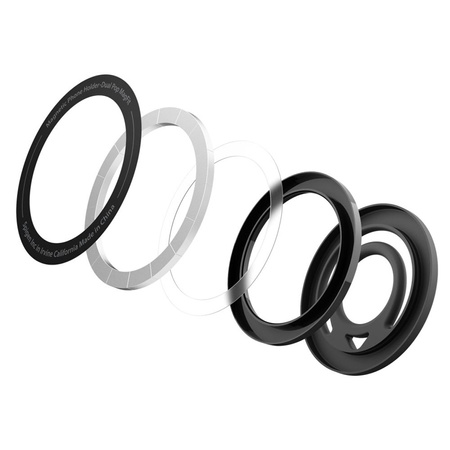 Spigen Dual Pop Mag MagSafe - Magnetyczny uchwyt na palec do telefonu (czarny) (AMP08886)