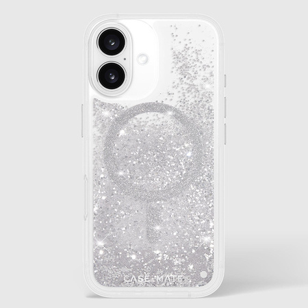 Case-Mate Waterfall MagSafe - Etui iPhone 16 (Silver) (CM054596)