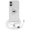 Karl Lagerfeld Crossbody IML Karl Head MagSafe - Etui iPhone 16 (przezroczysty) (KLHMP16SHCKHNT)