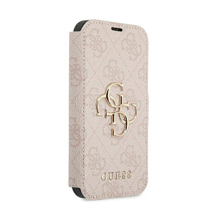 Guess Booktype 4G Big Metal Logo - Etui iPhone 13 Pro Max (różowy) (GUBKP13X4GMGPI)