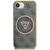 Guess IML Metal Glitter 4G Circle Triangle MagSafe - Etui do iPhone 16e (brązowy) (GUHMPSE4HG4PRTGW)