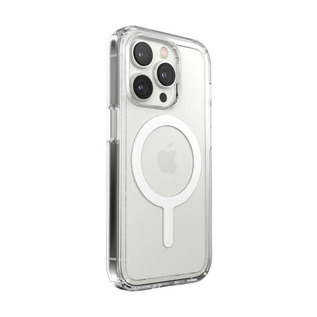 Speck Gemshell + MagSafe - Etui do iPhone 14 Pro z połowką MICROBAN (Clear) (150160-5085)