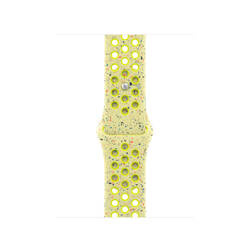 Apple 40mm Pasek sportowy Nike w kolorze promiennym zielonożółtym - M/L (MC1U4ZM/A)