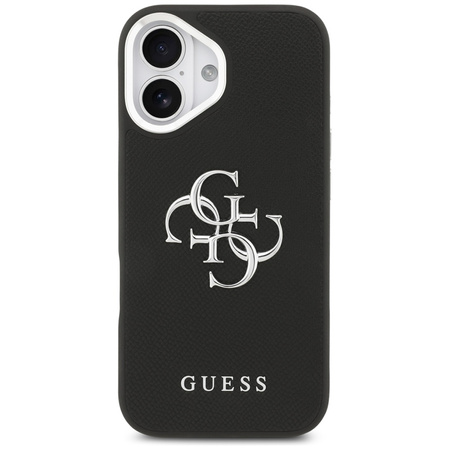 Guess Grained Big 4G Classic Logo - Etui iPhone 17 (czarny) (GUHCP17SPG4SMCEK)