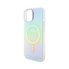 Guess IML Iridescent MagSafe - Etui iPhone 15 (turkusowy) (GUHMP15SHITSQ)