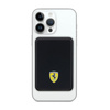 Ferrari Metal Logo MagSafe - Power Bank indukcyjny 5000 mAh 15W MagSafe (Czarny) (FEPB5MNCAK)
