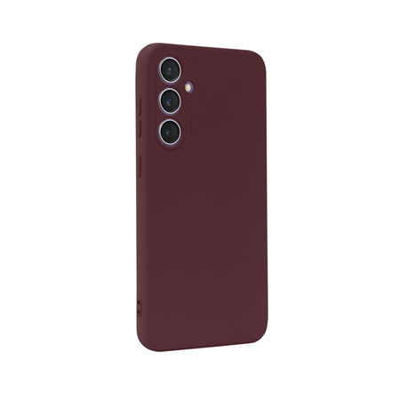 Crong Color Cover - Etui Samsung Galaxy S23 FE (bordowy) (CRG-COLR-SGS23FE-PRP)