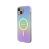 Guess IML Iridescent MagSafe - Etui iPhone 15 (fioletowy) (GUHMP15SHITSU)