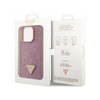 Guess Rhinestone Triangle - Etui iPhone 14 Pro (różowy) (GUHCP14LHDGTPP)