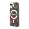 Guess Flower MagSafe - Etui iPhone 14 Plus (Zielony) (GUHMP14MHCFWSA)