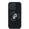Karl Lagerfeld Silicone Karl & Choupette Ring MagSafe - Etui iPhone 16 Pro (czarny) (KLHMP16LSCMKCRHK)