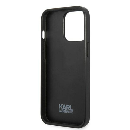 Karl Lagerfeld Iconic Karl Flower - Etui iPhone 13 Pro (szary) (KLHCP13LPMNFIK1)