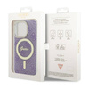 Guess 4G MagSafe - Etui iPhone 14 Pro (Purpurowy) (GUHMP14LH4STU)