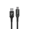 Crong Armor Link - Kabel 60W PD 3A USB-A do USB-C 25cm (czarny) (CRG-AL025USAC-BLK)