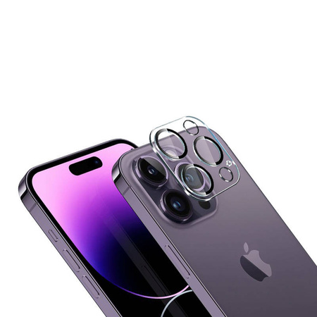 Crong Lens Shield - Szkło na aparat i obiektyw iPhone 14 Pro / iPhone 14 Pro Max (CRG-LSIP14P)