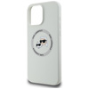Karl Lagerfeld Silicone Double Heads And Circle MagSafe - Etui do iPhone 16 Pro (beżowy) (KLHMP16LSKCHTCE)
