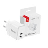 Crong Ultra Compact GaN - Ładowarka sieciowa 2x USB-C 35W PD 3.0 z PPS (biały) (CRG-GNCC35-WHI)
