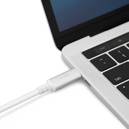 Moshi USB-C to DisplayPort Cable - Aluminiowa przejściówka z USB-C do DisplayPort 5K/60fps (srebrny) (99MO084102)