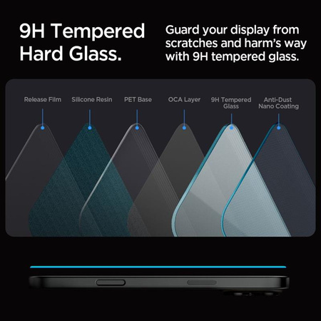 Spigen GLAS.TR EZ FIT 2-Pack - Szkło hartowane do iPhone 16 Pro Max 2 szt (AGL07907)