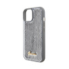 Guess Sequin Script Metal - Etui iPhone 15 (srebrny) (GUHCP15SPSFDGSS)