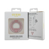 Guess MagSafe Ring Stand Rhinestone - Magnetyczny uchwyt na palec do telefonu z funkcją standu (Różowy) (GUMRSALDGP)