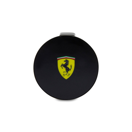 Ferrari MagSafe Printed Shield - Magnetyczny uchwyt samochodowy (czarny) (FECHMMAK)