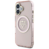 Guess IML Metal Mountain Logo MagSafe - Etui do iPhone 16 (różowy) (GUHMP16SHFGTMSLSP)