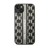 Karl Lagerfeld Monogram Stripe - Etui iPhone 14 Plus (szary) (KLHCP14MPGKLSKG)