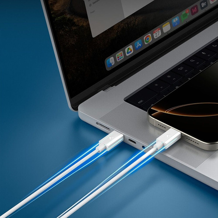 Spigen EB6020CC Essential - Kabel USB-C do USB-C PD 60W 2m (Biały) (ACA08719)