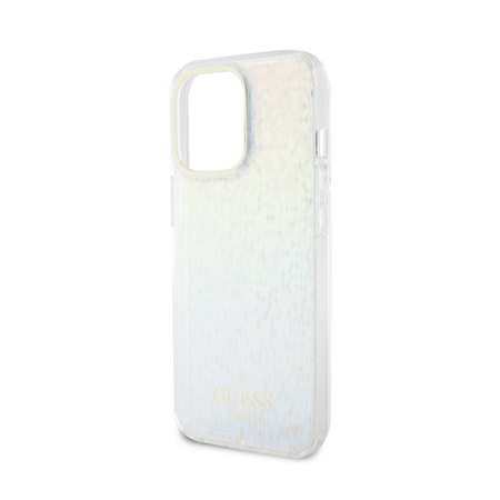 Guess IML Faceted Mirror Disco Iridescent - Etui iPhone 15 Pro Max (Iridescent) (GUHCP15XHDECMI)