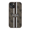 Guess 4G Printed Stripes MagSafe - Etui iPhone 14 Plus (Brązowy) (GUHMP14MP4RPSW)