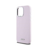 DKNY Liquid Silicone Small Metal Logo MagSafe - Etui iPhone 14 Pro Max (różowy) (DKHMP14XSMCHLP)