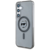 Karl Lagerfeld Button Choupette Head Printed Logo MagSafe - Etui Samsung Galaxy S25+ (czarny) (KLHMS25MHLSCHK)