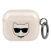 Karl Lagerfeld Choupette Head Glitter - Etui AirPods 3 (złoty) (KLA3UCHGD)
