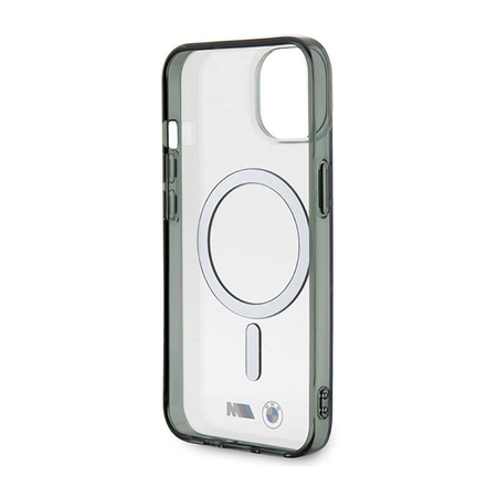 BMW Silver Ring MagSafe - Etui iPhone 14 (Przezroczysty) (BMHMP14SHCRS)
