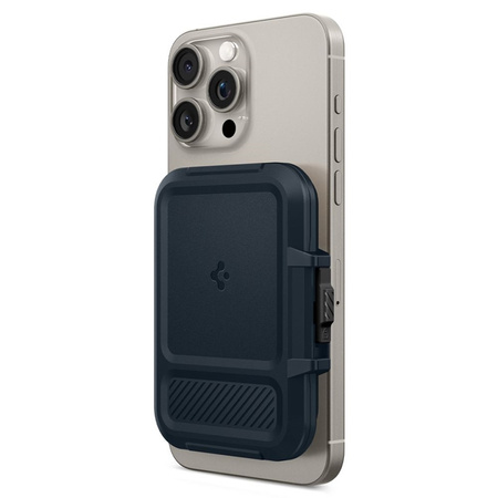 Spigen Lock Fit MagSafe - Portfel magnetyczny (Metal Slate) (AFA08526)