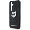 Karl Lagerfeld Leather Monogram Pin Logo Choupette Head - Etui Samsung Galaxy S25 (czarny) (KLHCS25SPGKLCHPK)
