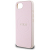 Guess Grained Ring MagSafe - Etui do iPhone 16e (różowy) (GUHMPSE4PGHSMMP)