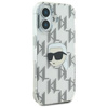 Karl Lagerfeld IML Karl Head Electroplated - Etui iPhone 16 (przezroczysty) (KLHCP16SHKLPKHT)