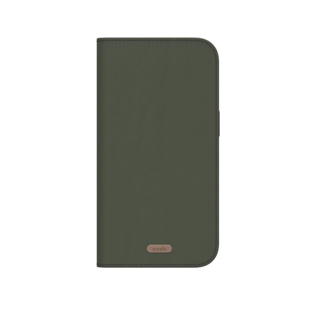 Moshi Overture MagSafe - Skórzane etui 3w1 z klapką iPhone 17 Pro (Moss Green) (99M2251217)