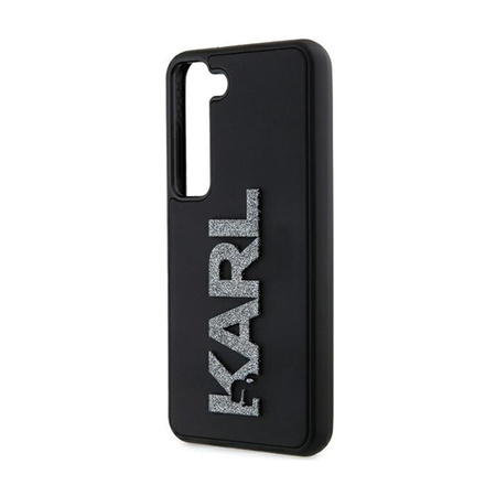 Karl Lagerfeld 3D Rubber Glitter Logo - Etui Samsung Galaxy S23+ (czarny) (KLHCS23M3DMBKCK)