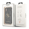 Guess 4G Big Metal Logo - Etui iPhone X (szary) (GUHCPX4GMGGR)