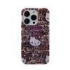 Hello Kitty IML Tags Graffiti - Etui iPhone 15 Pro (różowy) (HKHCP15LHDGPTP)