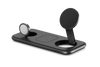 Satechi Qi2 Trio Wireless Charging Pad - magnetyczna ładowarka bezprzewodowa do trzech urządzeń (AppleWatch 5W, AirPods 5W, Qi2 15W), kabel 1m, ładowarka sieciowa 45W oraz wymienne wtyczki UK i EU w zestawie (space gray) (ST-QTPM-EA)