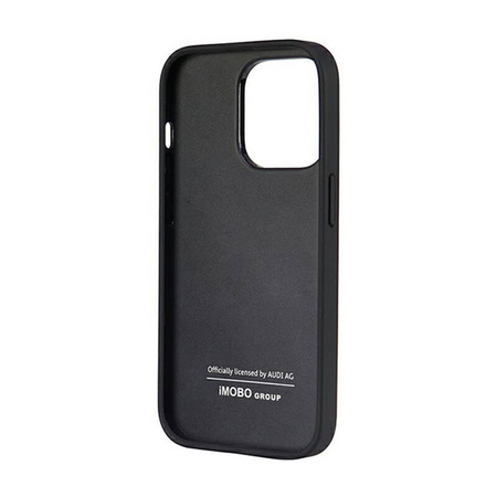 Audi Synthetic Leather - Etui iPhone 14 Pro (Czarny) (AU-TPUPCIP14P-TT/D1-BK)